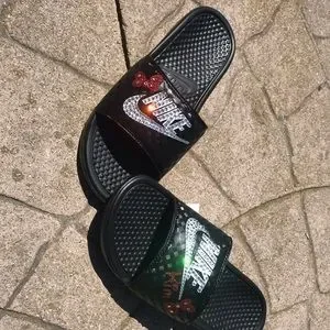 Nike Shoes Size Womens Nike Slides Blinged With Swarovski